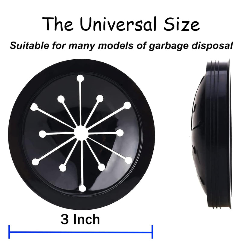 [Australia - AusPower] - 3 Inch Garbage Disposal Splash Guard Collar Sink Garbage Disposal Splash Guard Sink Stopper Universal Rubber Food Waste Disposer for Whirlaway, Waste King, Sinkmaster and GE Models Type-C Convertor 