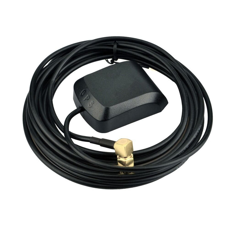 [Australia - AusPower] - GPS Antenna SMA Male Plug Active Antenna Aerial Connector Cable 3 Meters for Dash DVD Head Unit Stereos - Right Angle Plug（Pack of 2） 