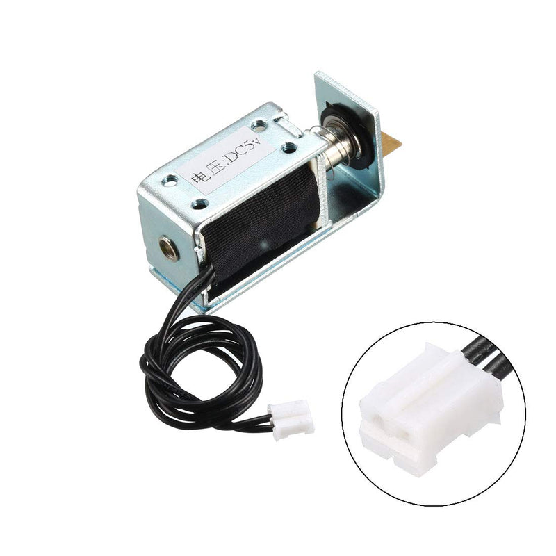 [Australia - AusPower] - uxcell DC5V Push Type Electromagnetic Solenoid Lock, Open Frame, for Electirc Door Lock 