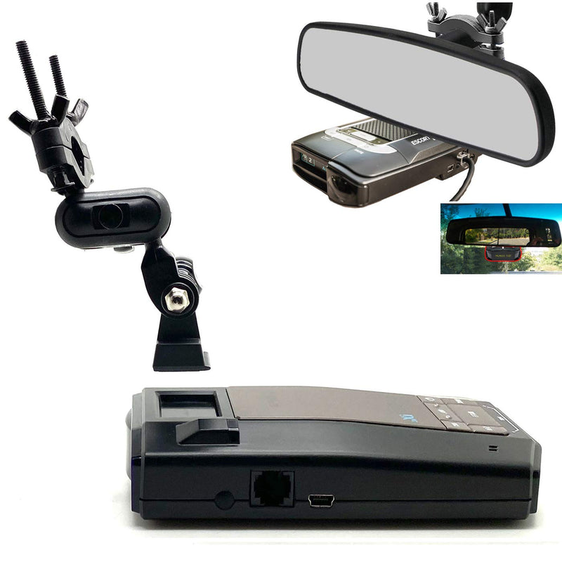 [Australia - AusPower] - Best Rearview Mirror Stem Radar Detector Mount for Escort Max360c, Max 3, IX IXc, Redline EX, Cobra DualPro 360° Beltronics GT-360 Radar Detectors w/EZ Magnet Connection 