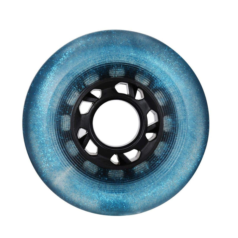 [Australia - AusPower] - SzBlaZe 88A PU Wear Resist Sliding FSK Inline Roller Skate Replacement Wheels Without Bearings (Pack of 4) 72mm 76mm 80mm for Choose Blue 