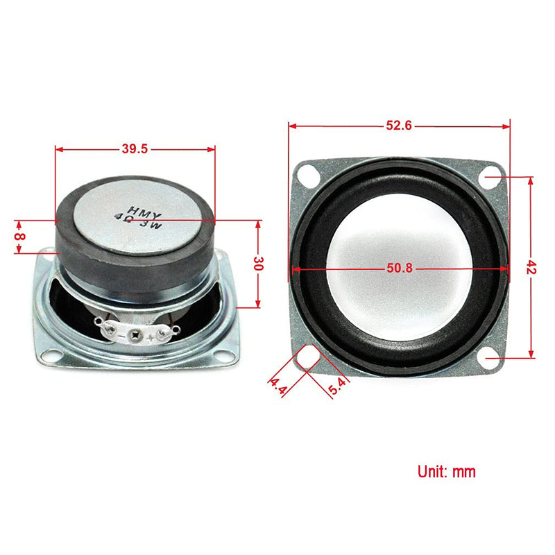 [Australia - AusPower] - Gikfun 2" 4Ohm 3W Full Range Audio Speaker Stereo Woofer Loudspeaker for Arduino (Pack of 2pcs) EK1725 