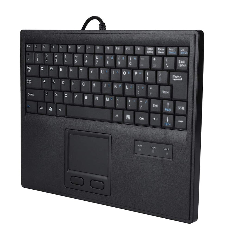 [Australia - AusPower] - Hakeeta 10in Wired Keyboard with Touchpad, 1.5m Long Cable, Precise Touch Control Touchpad Keyboard, for PC Computer Gaming, Office 