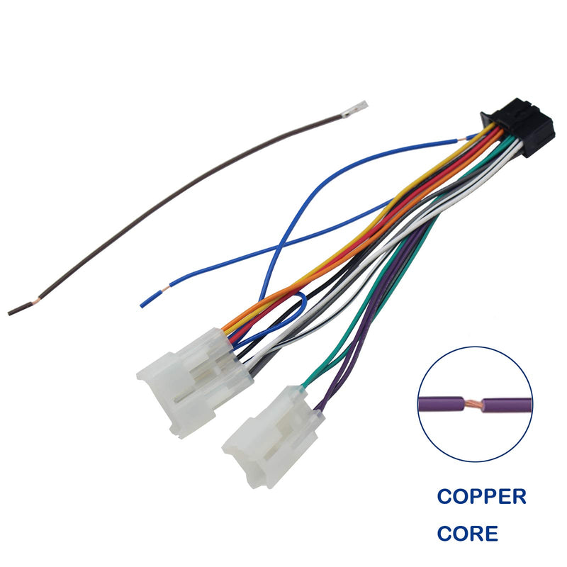 [Australia - AusPower] - RED WOLF Pioneer Stereo Radio Wiring Harness Replacement for Toyota Highlander Tacoma Prius 1994-2020, Subaru 2012-2018 Forester WRX 