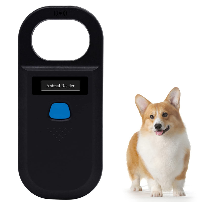 [Australia - AusPower] - Portable OLED Display Pet Microchip Scanner, FDX-B ISO 11784/11785 and RFID EMID Animal Handheld Reader with Information Storage for Animal Tracking and Management 