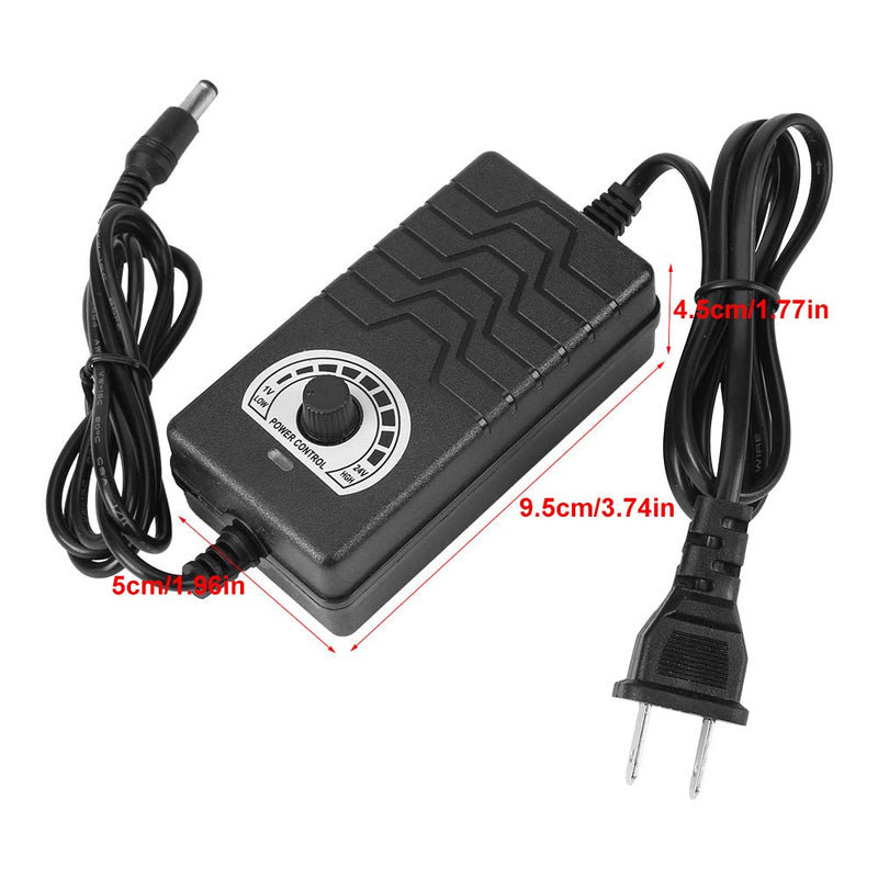 [Australia - AusPower] - AC/DC 1-24V 2A Power Adapter Universal Adjustable Power Switching for Motor Speed Controller 
