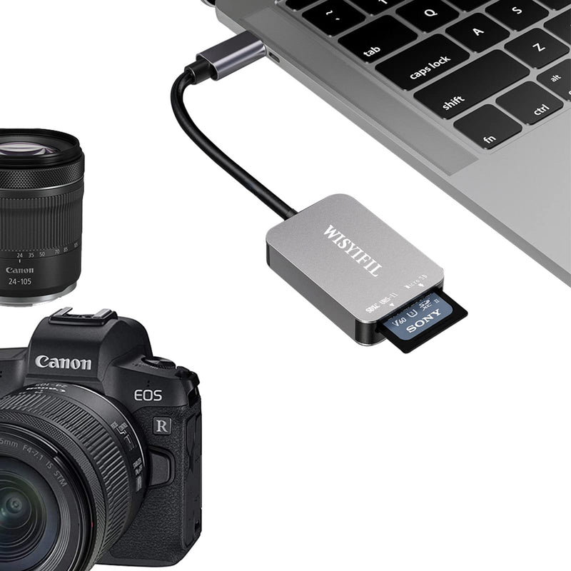 [Australia - AusPower] - UHS-II High Speed Card Reader, USB C SD 4.0 Memory Card Reader, for SDXC, SDHC, SD, MMC, Micro SDXC, Micro SD, Micro SDHC Card, UHS-II UHS-I Cards, Compatible with MacBook Pro, iPad Pro Samsung S21 