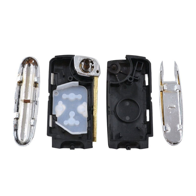 [Australia - AusPower] - KEMANI Uncut Blade Modify Flip Folding Remote Key Shell Refit For Toyota Camry Avalon Corolla Matrix RAV4 Venza Keylless Fob Case 4 Button No chips 