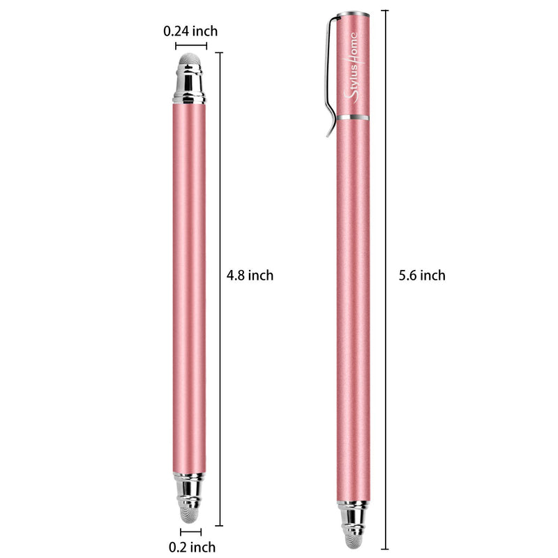 [Australia - AusPower] - StylusHome Stylus Pens for Touch Screens(6 Pcs),Sensitivity 2 in 1 Fiber Tips Capacitive Stylus with 12 Extra Replaceable Tips for iPad iPhone Tablets Samsung Galaxy All Universal Touch Screen Devices 