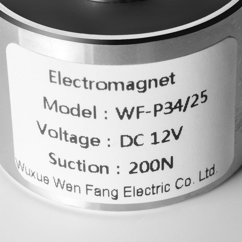[Australia - AusPower] - uxcell 12VDC 200N Electric Lifting Magnet Electromagnet Solenoid Lift Holding Silver Tone 