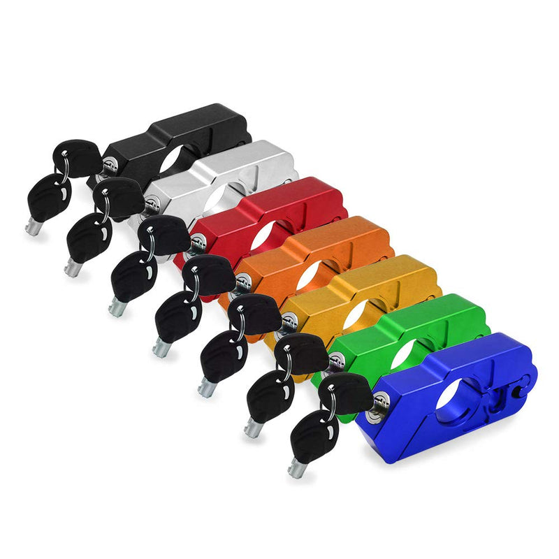 [Australia - AusPower] - Motorcycle Grip Lock Handlebar Throttle Security Lock Anti-Theft Scooters fit for ATV Motorcycles Dirt Street Bike (Blue) Blue 