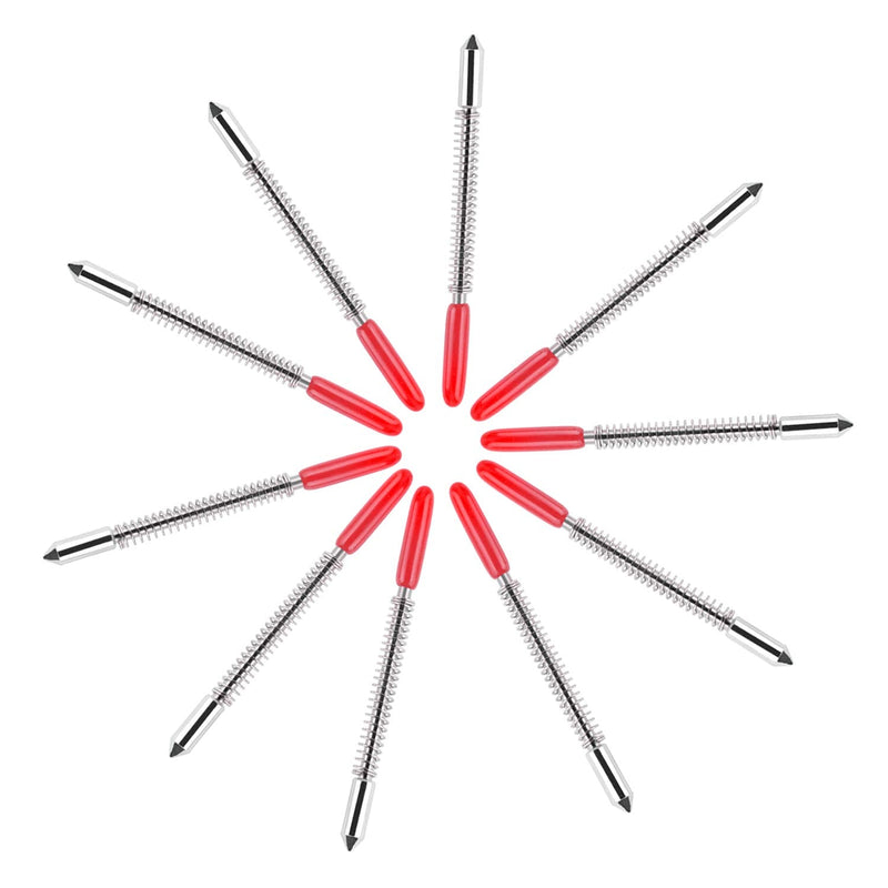 [Australia - AusPower] - HQMaster 45 Degree Vinyl Cutter Blades Lettering Blade for Graphtec Cutting Plotter, Red Cap Pack Of 10 with Springs 45° 