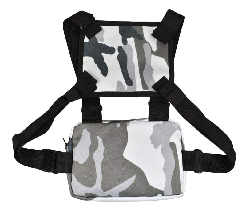 [Australia - AusPower] - Utility Outdoor Sports Chest Bag Harness Pocket Pack Men's and Women's Equipment for Leisure Running, Hiking 