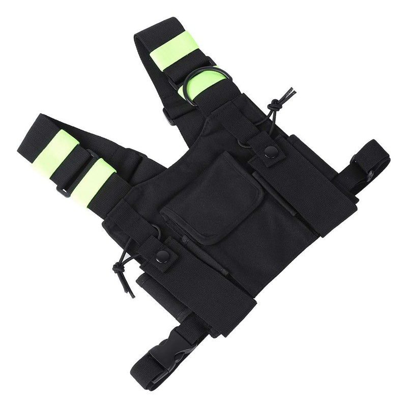 [Australia - AusPower] - Yellow Chest Harness Pack, Nylon Chest Harness Pouch for UV-5R/82/9R/XR 