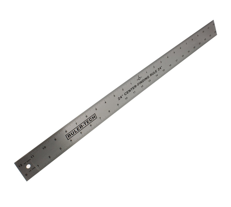 [Australia - AusPower] - DCT Centering Ruler, 24in – Center Finding Measurer for Woodworking Rotary, Crafting, Embroidery, Guitar Luthier 