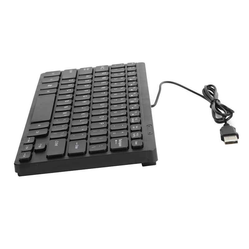 [Australia - AusPower] - K1000 Wired USB Mini Keyboard, Waterproof Portable Keyboard Wired, Save Space, Plug and Play Compact Small Keyboard for Win PC 