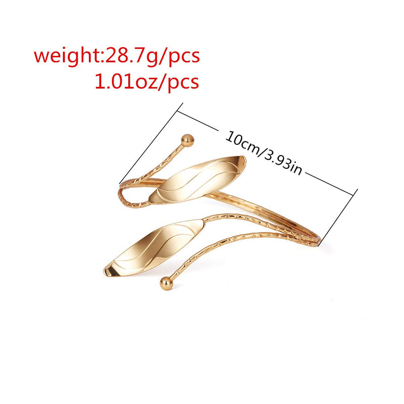 [Australia - AusPower] - Suoirblss Metal Egyptian Arm Bracelet Upper Arm Cuff Jewelry Arm Bangles Armband for Women Wedding Gypsy Boho Armband Gold 