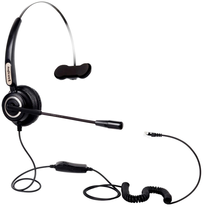 [Australia - AusPower] - VoiceJoy Volume and Mute Switch Telephone Headset for Yealink T21 T42 etc Avaya 1608 9640 9620 9630 9640 Grandstream GXP1400 2120 etc IP Phones 