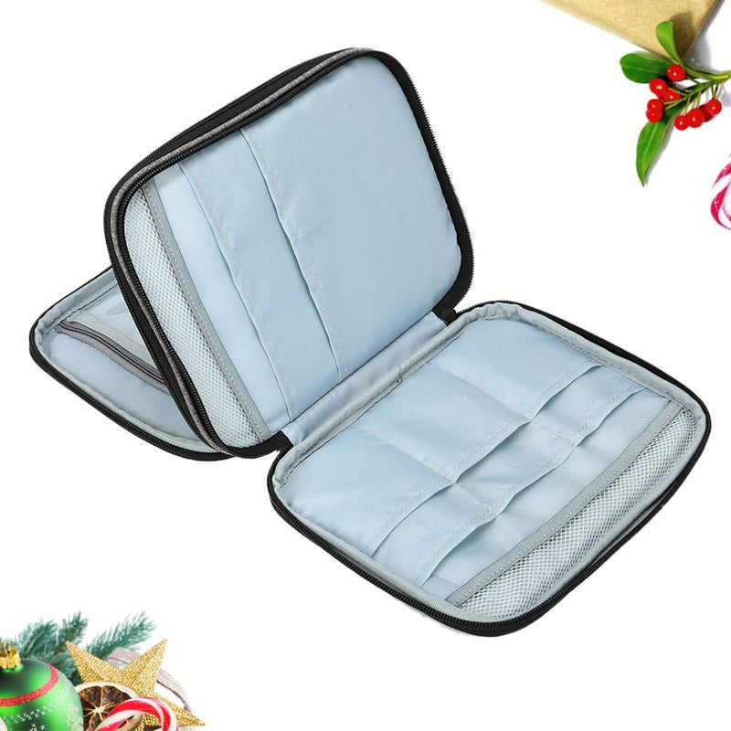 [Australia - AusPower] - Healifty Circular Knitting Needles Organizer Case Crochet Hooks and Knitting Accessories Zipper Bag Easy to Carry for DIY Crafts without Accessory 