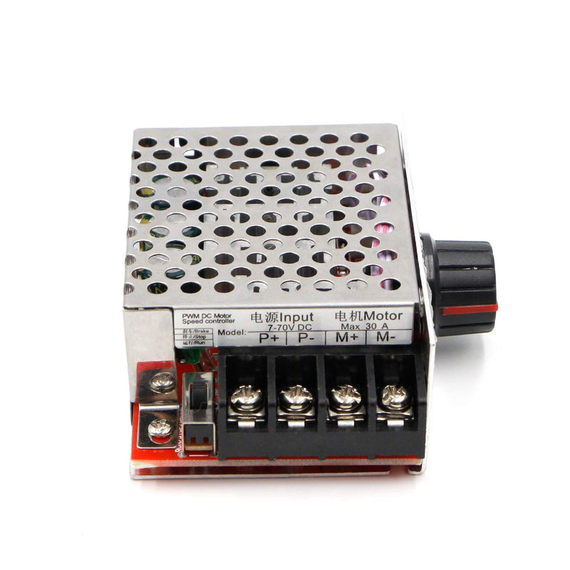 [Australia - AusPower] - RioRand PWM DC Motor Speed Controller Switch Control 7-70V 30A Fuse 