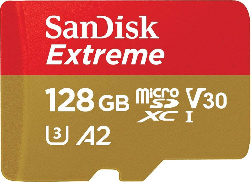 [Australia - AusPower] - SanDisk 128GB Memory Card Extreme Works with Gopro Hero 7 Black, Silver, Hero7 White UHS-1 U3 A2 Micro SDXC Bundle with Everything But Stromboli 3.0 Micro/SD Card Reader 