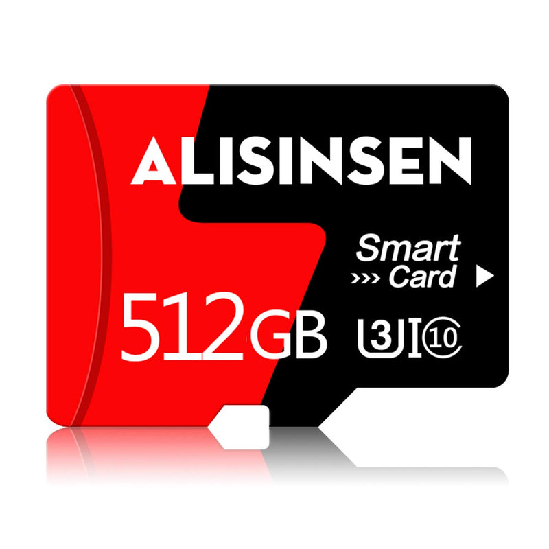 [Australia - AusPower] - Micro SD Card 512GB Class 10 SD Memory Card 512GB TF Memory Card High Speed with a SD Card Adapter for Smartphone,Camera,PC 