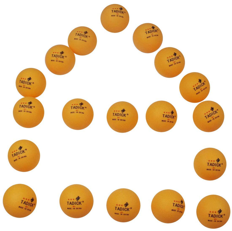 [Australia - AusPower] - TADICK 100 Pack 3-Star Quality Training Ping Pong Ball Premium Table Tennis Balls orange 