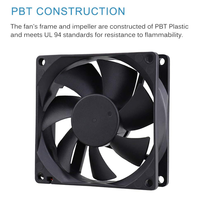 [Australia - AusPower] - GDSTIME 80mm x 80mm x 25mm 24V Brushless DC Cooling Fan 