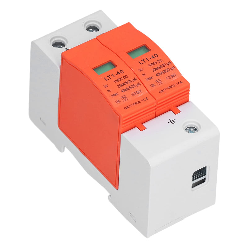 [Australia - AusPower] - Voltage Surge Arrester Device 2P House Surge Protector Surge Protective Device DC Photovoltaic Protector 20â€‘40KA 1000V LT1â€‘40 