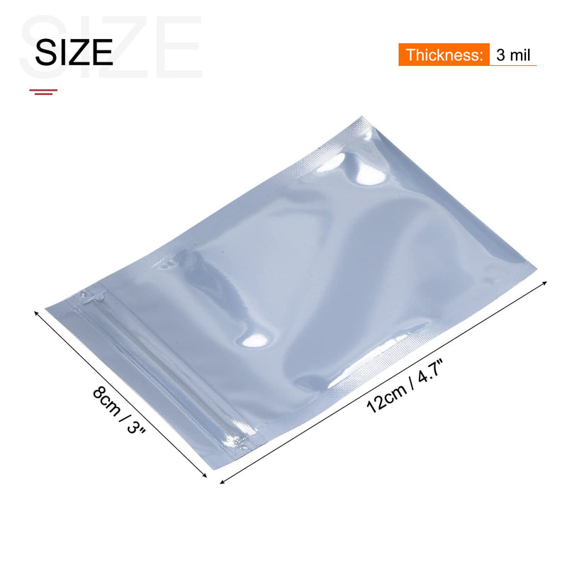 [Australia - AusPower] - MECCANIXITY Anti Static Bags Shielding Bag 50pcs 3x4.7inch(8x12cm) Resealable with Labels for Hard Drive HDD SSD 