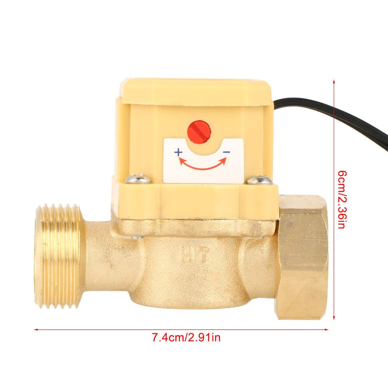 [Australia - AusPower] - 1pc Water Flow Switch Metal Pump Pressure Sensor Switch Automatic Controller Switch with G3 / 4 Interface 
