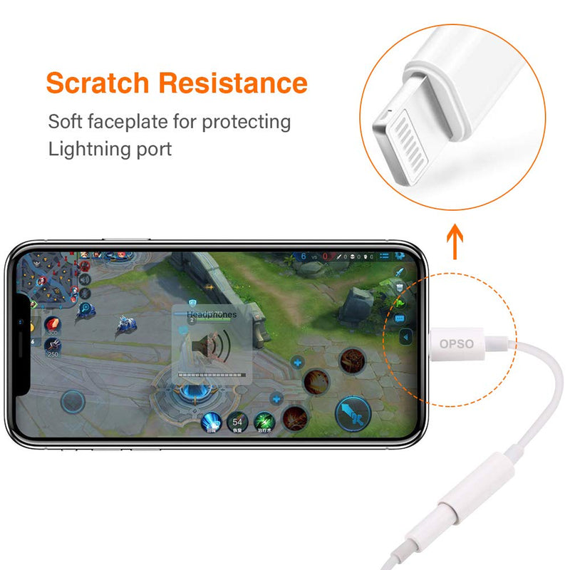 [Australia - AusPower] - [Apple MFi Certified] Lightning to 3.5 mm Headphone Jack Adapter Compatible with iPhone 12 mini/12 Pro Max/11/8/8 Plus/X/Xr/Xs/7/7 Plus, Music Control & Calling Function ,Support iOS 13,12,11and More Adapter-1PC 