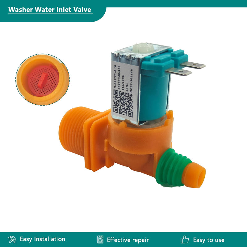 [Australia - AusPower] - DC62-30314V Washer Water Inlet Valve For Samsung Replace Parts 3992464 AP5966634 PS11719664 and EAP11719664 