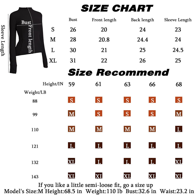 [Australia - AusPower] - Carpesun Women's Stretchy Workout Jackets Lightweight Full Zip Running Track Jacket Black Small 