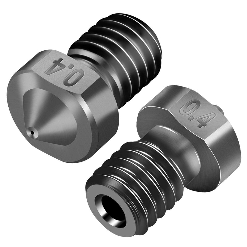 [Australia - AusPower] - SIMAX3D [5Pcs/Pack] E3D V6 0.4mm 3D Printer Nozzles,Made of high Quality Hardened Steel-Non Clogging and Burr Free, for Makerbot, Prusa i3, Anet8, Anycubic i3 mega 5PCS 