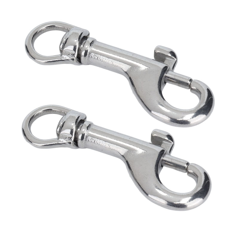 [Australia - AusPower] - Single Ended Bolts Hook, 2Pcs Swivel Eye Bolt Snap Hook, Single Ended Snap Clips Marine Grade 316 Stainless Steel Clips for Diving, Bolt Snaps 