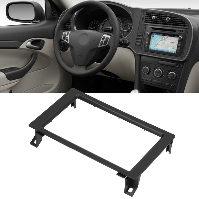 [Australia - AusPower] - Qiilu Double DIN Installation Dash Kit, Navigation Fascia Central Control Stereo Radio DVD Panel for Saab 9‑3 2007‑2010 