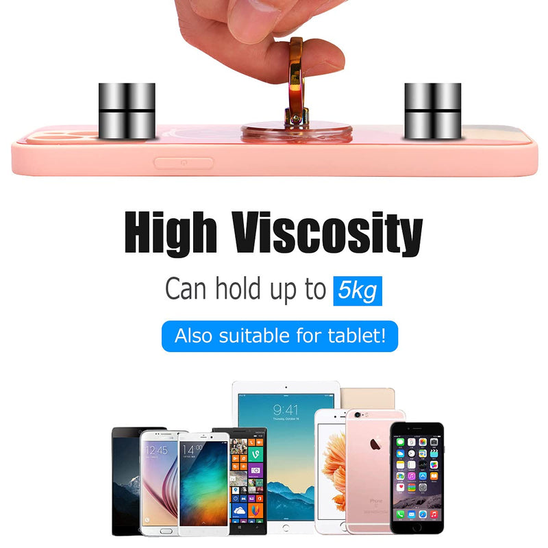 [Australia - AusPower] - Colorful Phone Ring Holder - EI Sonador Clear Cell Phone Ring Holder Transparent Stand Finger Grip (2 Colorful Ring) 