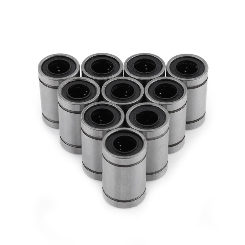 [Australia - AusPower] - Ball Bearing, Linear Ball Bearing 10pcs LM8UU 8mm Linear Motion Ball Bearing Bushing for 8mm Rod 3D Printer CNC Parts 