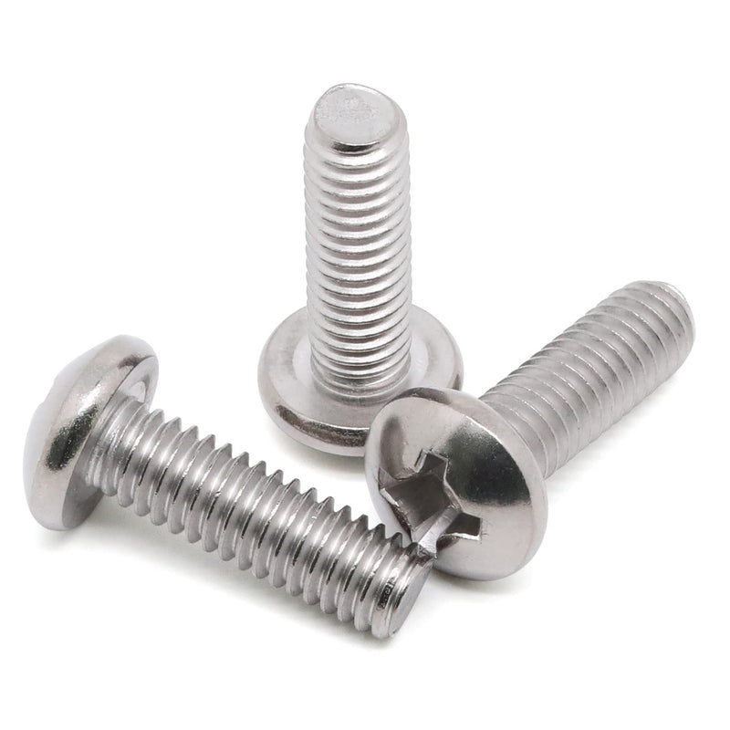[Australia - AusPower] - 8-32 x 5/8" (1/4" to 3" Available) Phillips Pan Head Machine Screws, 304 Stainless Steel 18-8, Bright Finish, Fully Threaded, 100 PCS 8-32 x 5/8" (100PCS) 