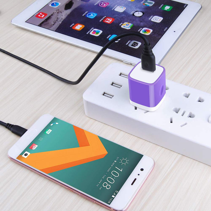 [Australia - AusPower] - USB Wall Plug, GiGreen Single Port Fast Charging Block 5Pack USB Charging Plug Cube Wall Adapter Compatible iPhone 13 Pro Max 12 SE 11 Xs 8 7 6S, Samsung S21+ S10 S9 S8 S7 S6 Note 20Ultra, LG G8, Moto 