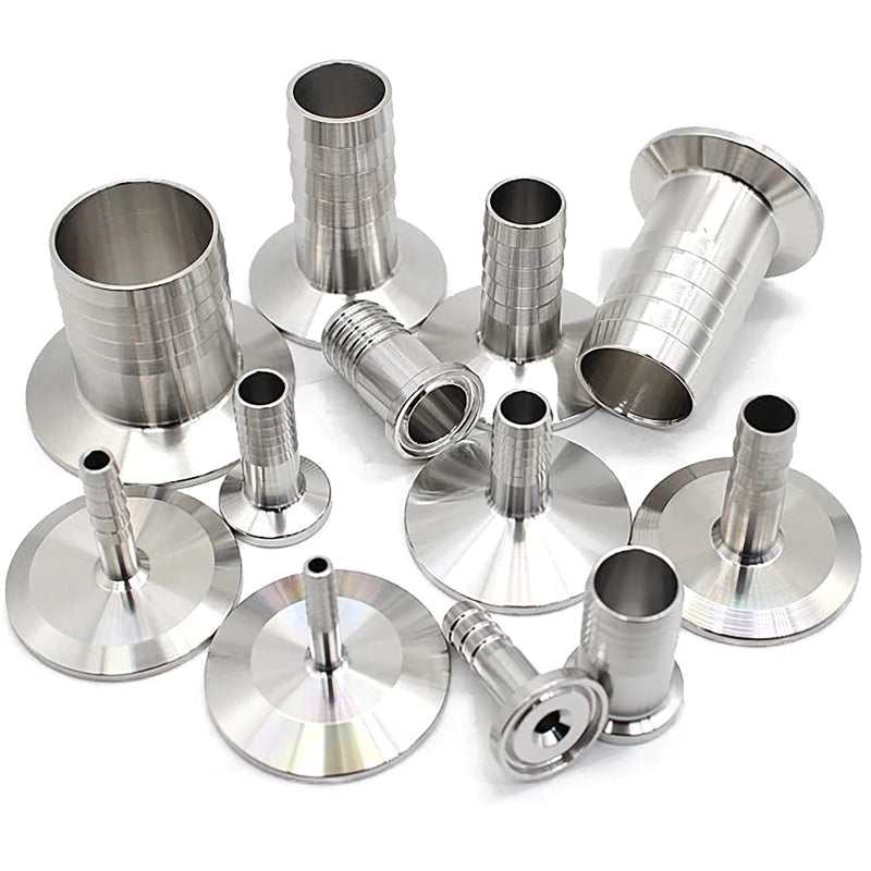[Australia - AusPower] - Metaland 1.5" Tri Clamp to 1" Barb Fitting Stainless Sanitary Home Brew Adapter (Ferrule OD 50.5mm) 1 Inch Hose Barb 