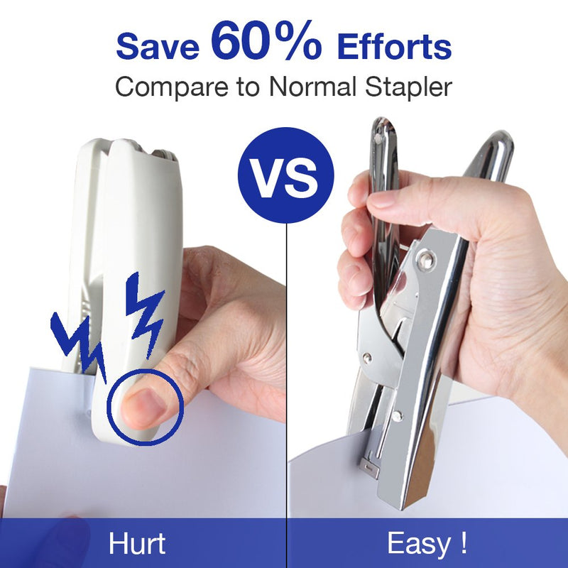 [Australia - AusPower] - Stapler Heavy Duty with 1000 Staples and Staples Remover Set 20 Sheets Desktop Office Work Student Teacher Large Capacity No Jam Professional Standard 24/6 Metal 