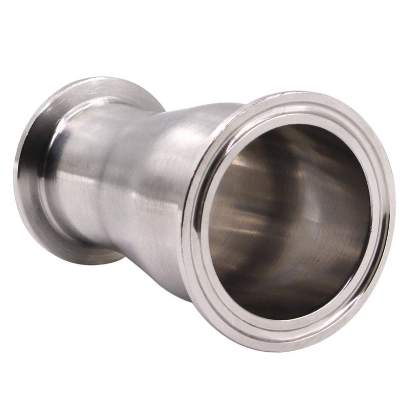 [Australia - AusPower] - DERNORD Sanitary Fitting Reducer Fitting SUS304 Tri Clamp Ferrule Style 2" Tube OD to 1-1/2" Tube OD OD SIZE: ( 2 Inch * 1-1/2 Inch ) Pack of 1 