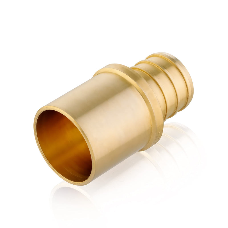 [Australia - AusPower] - (Pack of 5) EFIELD Pex 1/2" x 1/2" Male Sweat Copper Adapter (Inside Copper Tube) Crimp Brass Fitting Lead Free 