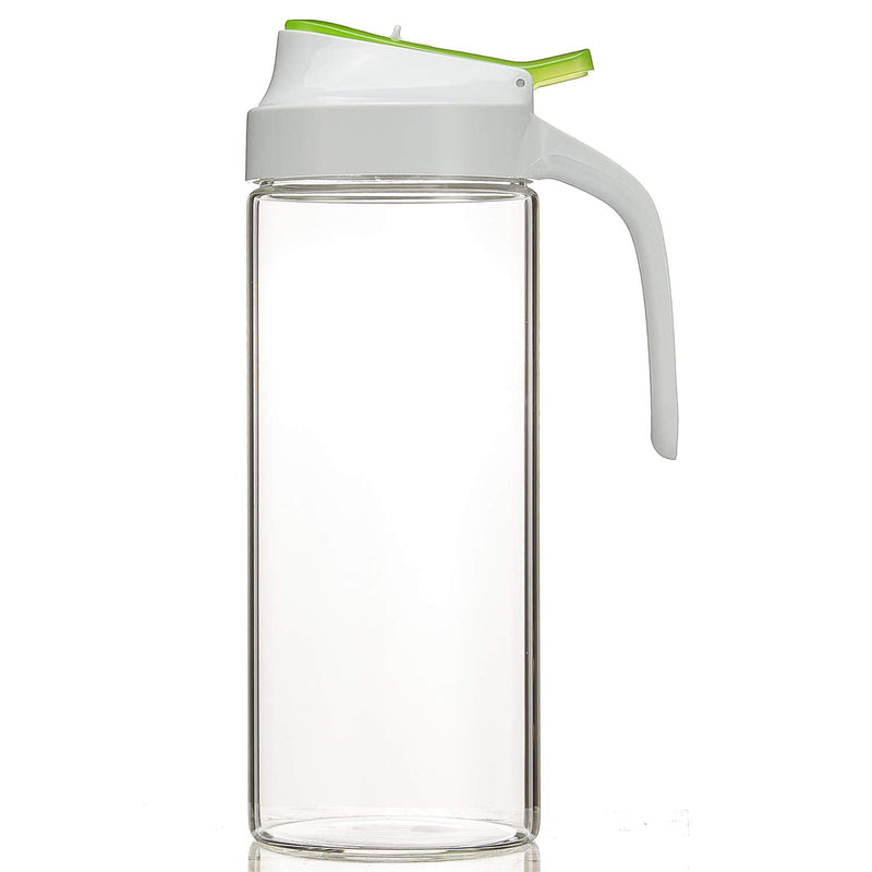 [Australia - AusPower] - Karafu 50 Oz Airtight Glass Pitcher with Lid and Locking Spout, Heat Resistance Glass Carafe for Water, Coffee, Tea, Other Beverages 50Oz 