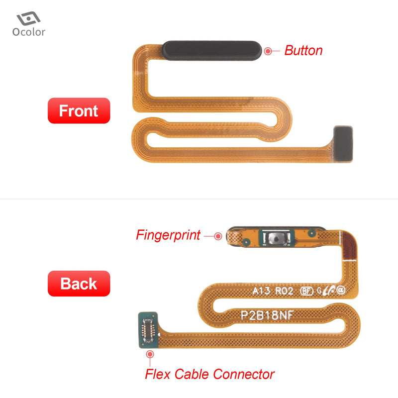 [Australia - AusPower] - Power On Off Flex Cable Replacement for Samsung Galaxy A13 A136U SM-A136B Power Button Fingerprint Sensor Flex Cable(Black)[Not for Galaxy A13 4G A135U A135F] 