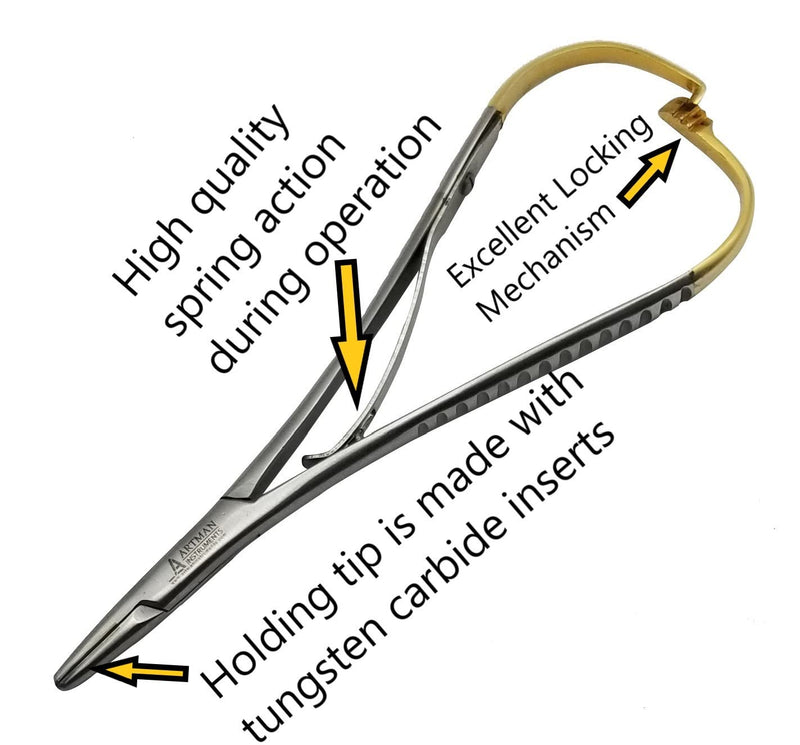 [Australia - AusPower] - Mathieu Pliers 5.5" With Tungsten Carbide Inserts, separator placer, Orthodontic Lace back tightener ARTMAN BRAND 