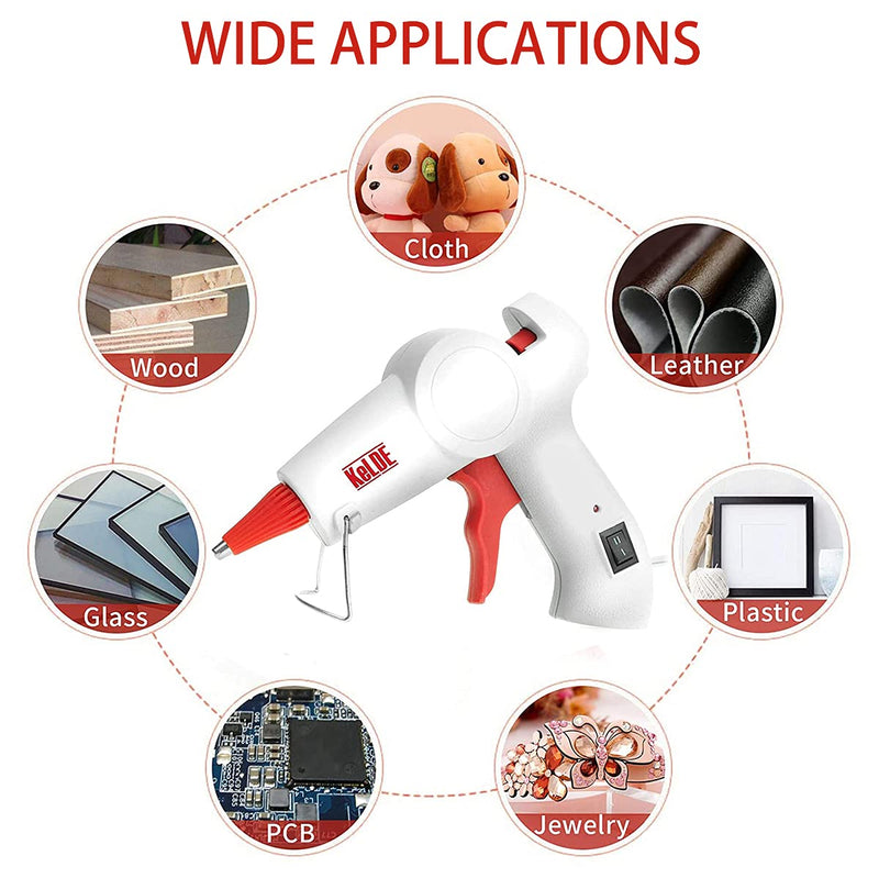 [Australia - AusPower] - KeLDE Dual Temperature Hot Glue Gun - Mini Size Glue Gun with 25PCS Hot Glue Sticks and Rubber Pad for DIY, Carft Projects and Home Repair, 20Watts 