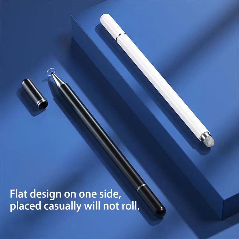 [Australia - AusPower] - Stylus Pens for Touch Screens with Anti-Scrolling Design, 2 in 1 Disc & Fiber Tip Stylus Pen for iPad with Magnetic Adsorption, Compatible with All Touch Screens - Free Replacement Disc Tip Upgraded, magnetic adsorption(1P) 